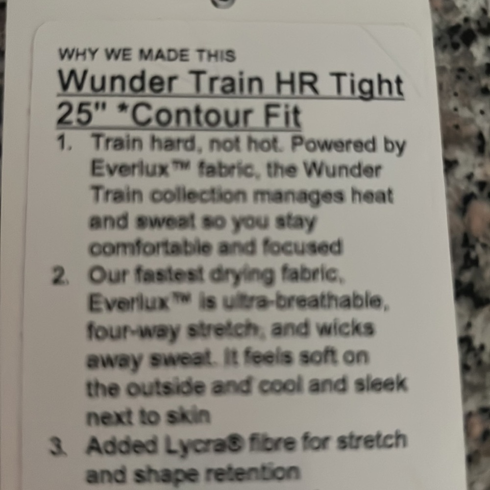 NWT size 4 LuLuLemon 25”leggings limited edition. Brand new,never worn,or washed - Picture 3 of 5